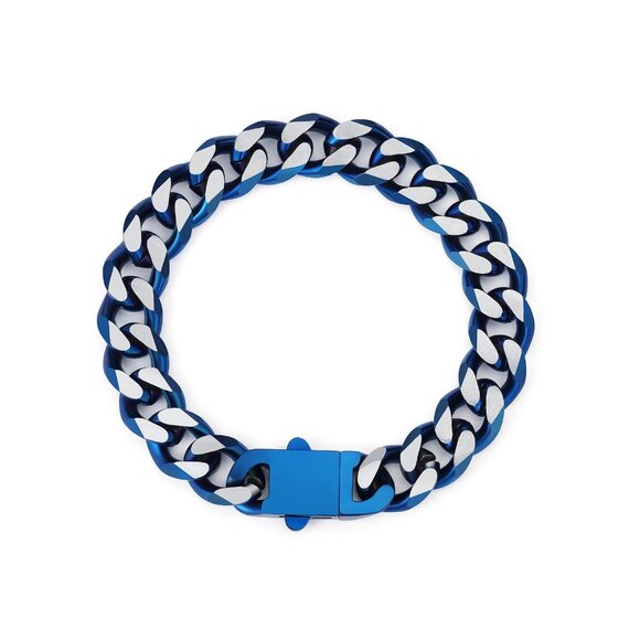 Other - Men's Titanium Steel Cuban Link Bracelet 7.5-9 Inch Diamond Cut